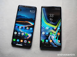 While the mate 20 and mate 20 pro can be told apart because of their notches, the 20x stands out due to its size. Huawei Mate 20 Pro Vs Samsung Galaxy Note 9 Which Should You Buy Android Central