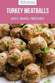 Healthy Turkey Meatballs Recipe Without Breadcrumbs Baked In The Oven Until Juic Turkey Meatball Recipe Turkey Meatballs Healthy Turkey Meatball Recipe Healthy