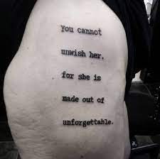 Typewriter Text Tattoo By El Tragico Text Tattoo Word Tattoos Tattoos