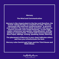 Mercury Meaning And Influence In Astrology In 2020 Astrology Astrology Planets Astrology Meaning