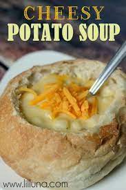 Cheesy Potato Soup Recipe Recipes Cheesy Potato Soup Food