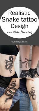 Placement wouldn't be much of a problem, coz it would fit almost anywhere on your body (depending on the freehand drawing skills of your tattoo artist). 40 Realistic Snake Tattoo Design And Their Meaning Four Paw Square