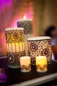 Real Wedding Prerna Amit Part 1 Of 2 Candle Decor Mendhi Candles Candles