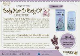 Sri kassim beauty & health centre sdn bhd. Tropika Baby Hair Body Oil Lavender 125ml Shopee Malaysia