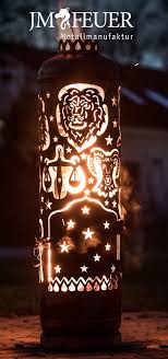 Feuerstelle Sternzeichen Hergestellt Aus Einer Gasflasche Jmfeuer Feuersaule Feuer Sterne