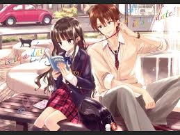 Wallpaper tateyama ayano kisaragi shintaro couple. Cute Couple Anime Kiss Pocky Wallpapers On Wallpaperdog