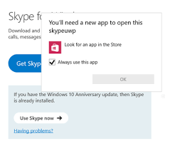 Now i can't find them. Why Do I Get The Error You Ll Need A New App To Open This Skypeuwp Skype Support