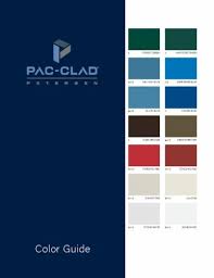 Steel And Aluminum Color Charts Firestone Pac Clad Atas