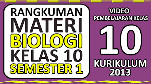 Materi pelajaran biologi kelas 10 semester 1 kurikulum 2013. Rangkuman Materi Biologi Kelas 10 Sma Semester 1 Kurikulum 2013 Youtube