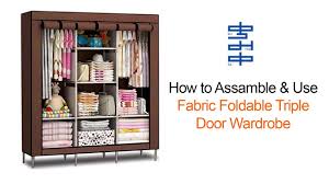 Crafted in cotton fabric, it is utmost comfortable when adorned. How To Use Assemble Foldable Wardrobe Best Foldable Wardrobe Youtube