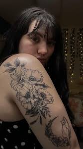 the tattoo subreddit won't let me post, so here is my awesome floral piece  by Jay Combs at Tulsa Tattoo Co in Oklahoma. the cat moon piece below is by  Ben Leadlove