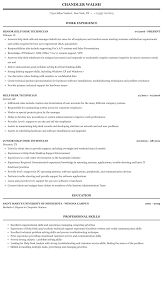 Help Desk Technician Resume Sample Mintresume