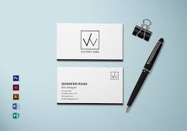 To get started, pick a basic business card template from our collection designed by professionals. Simple Minimal Business Card Template In Psd Word Publisher Illustrator Indesign
