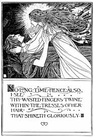 Art By Florence Harrison 1914 From The Early Poems Of William Morris Art Nouveau Illustration Art Fairytale Art