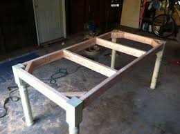 Make the table legs & frame. Top How To Make A Dining Room Table Multitude 5039 Hausratversicherungkosten