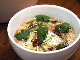 Portuguese Garlic And Cilantro Bread Soup Acorda A Alentejana Recipe Recipe Serious Eats Recipes Soup Recipes