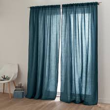 Rideaux Harmony 3253 Rideau Lin Lave Stone Wash Et Coton Zilia Harmony Home Decor Home Living Room Blue Wall Decor