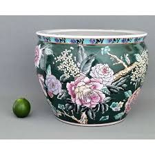 Koi and pond fish for sale. Large Vintage Ceramic Porcelain Famille Verte Jardiniere Plant Stand Vessel With Koi Fish Image 4 Of 13 Vintage Ceramic Porcelain Planter Antique Ceramics