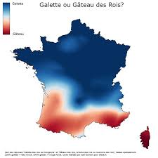 La Carte De France Des Mangeurs De Galette A La Frangipane Et Des Amateurs De Gateau Des Rois Carte De France Gateaux Des Rois Gateau Carte