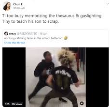 Thanks to everyone for all the love today. Ti Is Too Busy Checking Hymens Instead Of Checking On His Son Twitter Users React As Ti S Son Is Filmed Fighting In The School S Bathroom Video