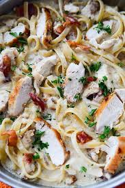 Creamy Chicken Bacon Pasta Recipe Chicken Bacon Pasta Bacon Pasta Recipes