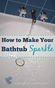 How To Make Your Bathtub Sparkle Cleaning Hacks Diy Cleaning Products Clean Bathtub