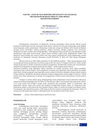 Bagaimanapun juga, belajar adalah keterampilan yang harus anda kembangkan dari waktu ke waktu. Pdf Faktor Faktor Yang Mempengaruhi Waktu Pelaksanaan Proyek Konstruksi Di Dinas Pu Bina Marga Kabupaten Sumenep