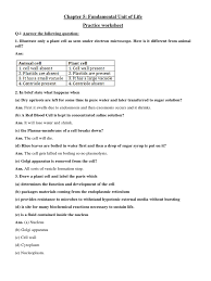Illustrate only a plant cell as seen under electron microscope. Std 9 Chp 5 Worksheet Lysosome Cell Biology
