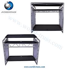 We set it up in a completely blacked out room so you can see the lights the way they were intended, just like in a club or concert hall. Display Truss Stage Aluminum Dj Mixer Stands Cabinet Racks Dj Counter Mobile Dj Table Dj Set For Dj Booth Buy Dj Table Dj Booth Dj Counter Product On Alibaba Com