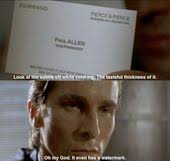 Mary Harron Ft Guinevere Turner American Psycho Business Card Scene American Psycho Quotes American Psycho American Psycho Book