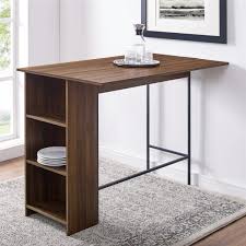 Read our reviews and buying guide for our top selections. Welwick Designs 48 In Dark Walnut Counter Height Drop Leaf Table With Storage Hd8331 The Home Depot