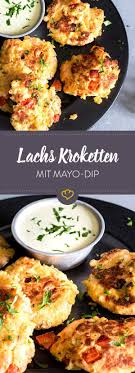 Lachs Kroketten Mit Mayo Dip Rezept Rezepte Fingerfood Rezepte Schnell Fingerfood