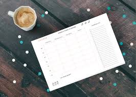 Weekly Food Planner Shops Snack