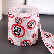 Bedrucktes Toilettenpapier Zum 50 Geburtstag