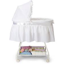 Delta Children Classic Sweet Beginnings Bassinet White Walmart Com White Bassinet Newborn Bed Portable Baby Bassinet