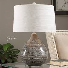 Browse through our wide selection of brands, like and. Rustic Lamps Textured Ceramic Brushed Nickel Table Lamp