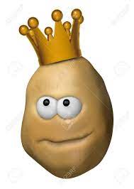 Maybe for a party, or maybe just to diffuse the tension in everyday talks. Funny Potato With Crown 3d Illustration Stock Photo Picture And Royalty Free Image Image 17249903