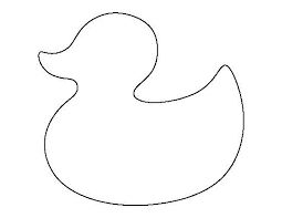 Rubber Duck Pattern Use The Printable Outline For Crafts Creating Stencils Scrapbooking And More Free Pdf Template To Duck Crafts Baby Shower Duck Crafts