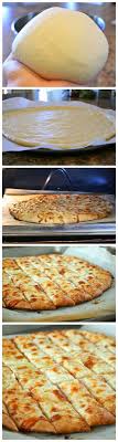 Fail Proof Pizza Dough And Cheesy Garlic Bread Sticks Recipes Cooking Cooking Recipes