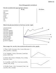 describing graphs vocabulary worksheet vocabulary