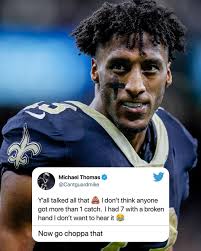 Michael Thomas enjoyed watching the Minnesota Vikings lose to the San  Francisco 49ers 😅