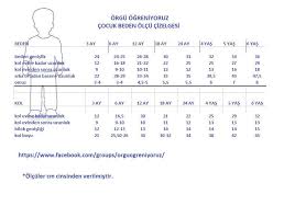 cocuk beden olcu cizelgesi ogretim orgu bebek