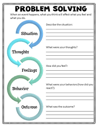 Divorce Or Separation Group Counseling Program Cbt Worksheets Counseling Worksheets Problem Solving Worksheet