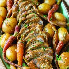 Slow Cooker Pork Loin With Vegetables Mommy Evolution Recipe Pork Loin Recipes Crockpot Pork Loin Crockpot Pork Tenderloin