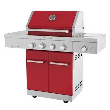 The professionals at royal pool & spa have been successfully installing outdoor kitchen islands for our residential customers for nearly 30 years. Kitchenaid 4 Burner Free Standing Liquid Propane 55000 Btu Gas Grill With Cabinet Wayfair