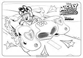 Alice in wonderland coloring pages. Mickey And The Roadster Racers Minnie Coloring Page
