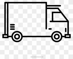 Coloring this great delivery truck is quite simple. Delivery Truck Coloring Page Camion Dibujo Png Clipart Full Size Clipart 3596337 Pinclipart