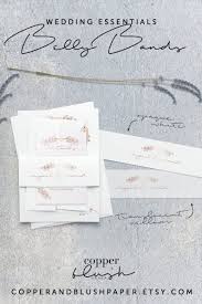 Foil Wedding Invitation Belly Bands Modern Wedding Belly Bands Vellum Belly Band Abigail With Images Belly Band Invitation Foil Wedding Invitations Blush Wedding Stationery