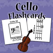 Cello Fingering Chart And Flashcards Stepwise Publications