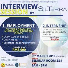 Our silterra graduate nurturing program sgnp is specially designed for fresh engineering graduates. Tec On Twitter Cc Utpofficial Utp Event Dailyutp Tec16 Teciscoming Silterra Interview Https T Co Uwb8n3glbc